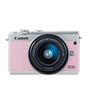 Canon EOS M100 Pink with EF-M15-45mm